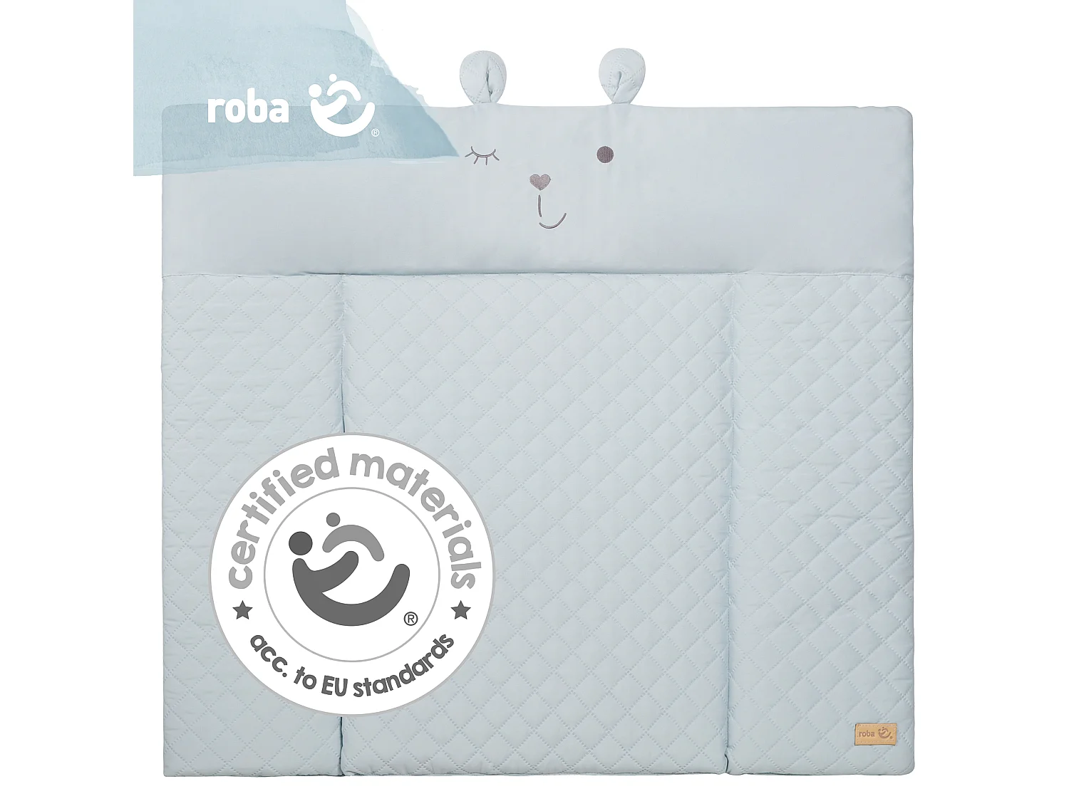 ROBA Matelas à langer moulé 'Benny' 85 x 75 cm - Bleu clair
