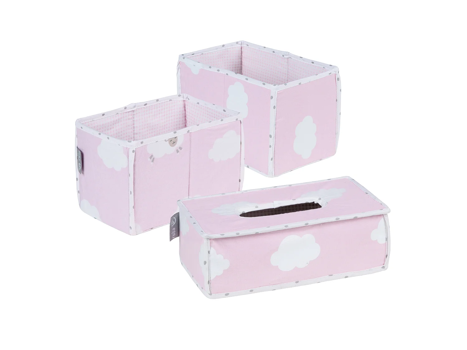 Ensemble d'organisateur de soins rose 3 pièces par Kleine Wolke