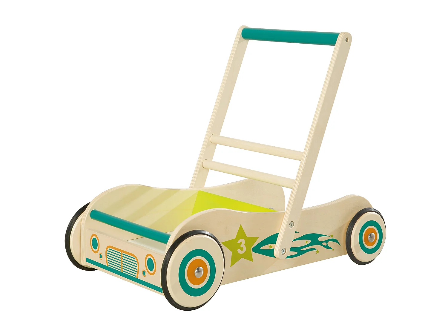 Lauflernwagen 'Rennfahrer' mit Bremse