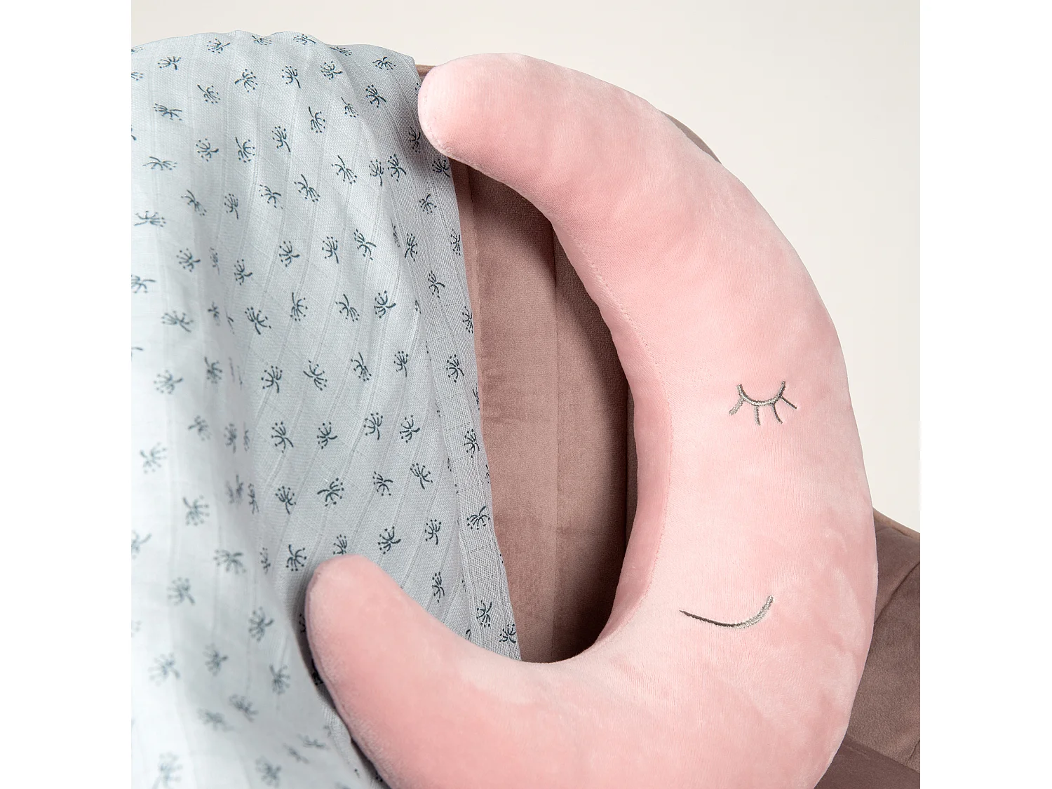 Oreiller de Cou Roba Style Moon pour Enfants - Rose/Mauve