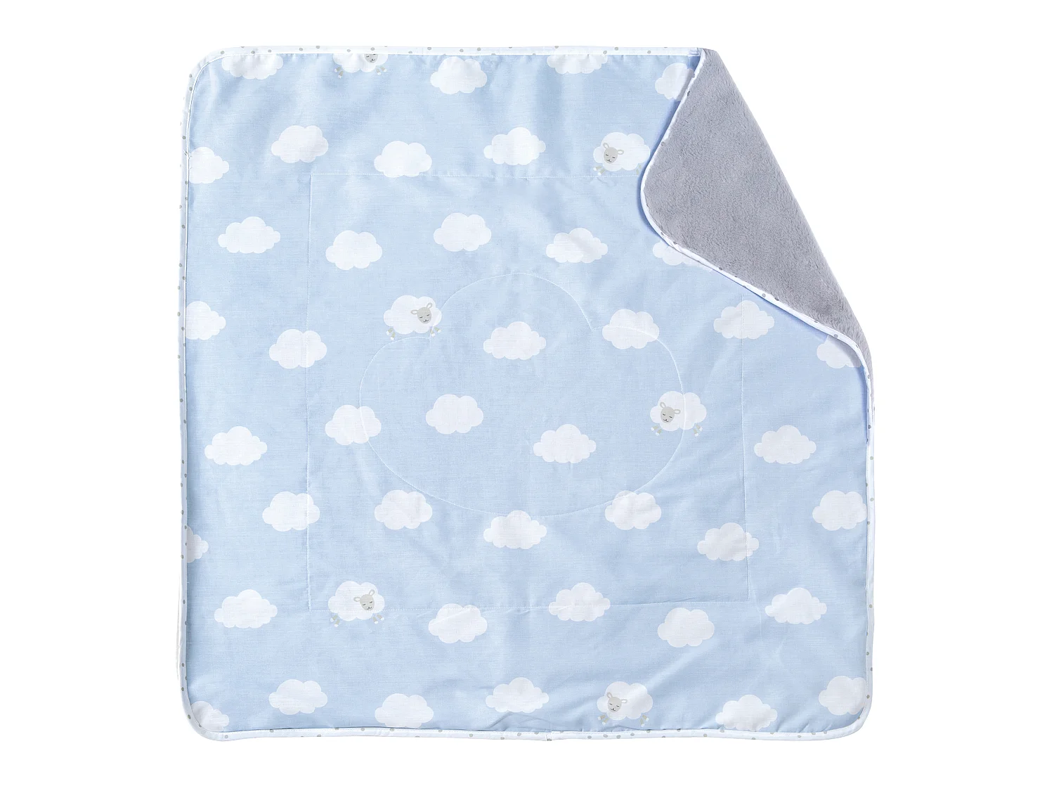 Kuscheldecke Kleine Wolke blau