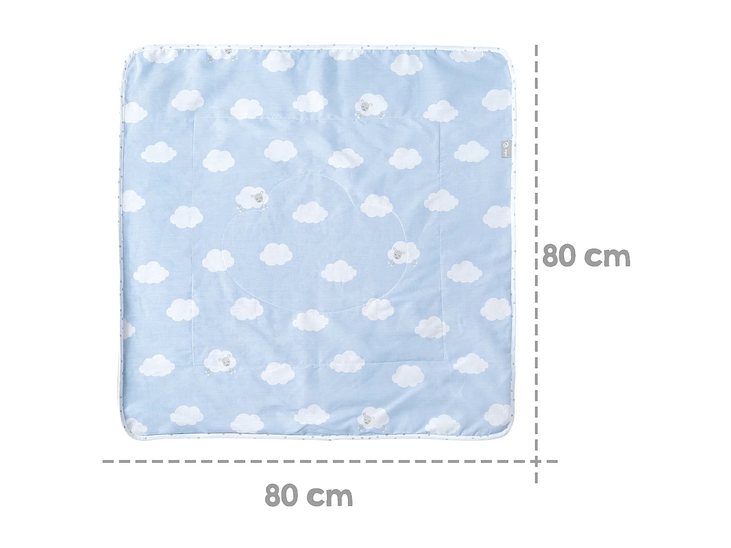 Kuscheldecke Kleine Wolke blau