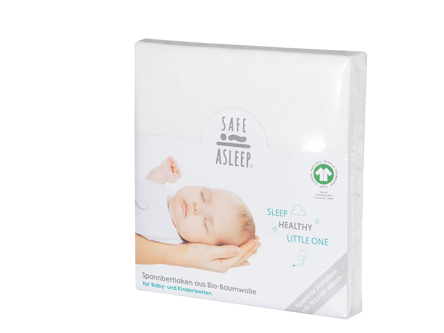 Drap Housse en Jersey Blanc pour Matelas Bébé 60x120cm et 70x140cm