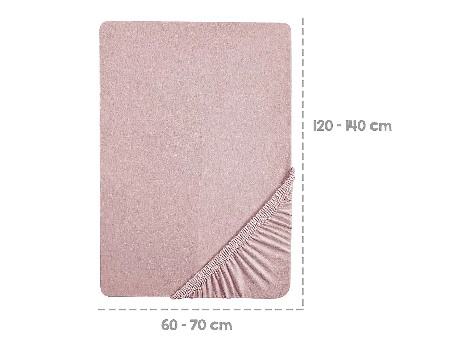 Drap Housse en Coton Biologique Lil Planet pour Matelas Enfants - Rose/Mauve