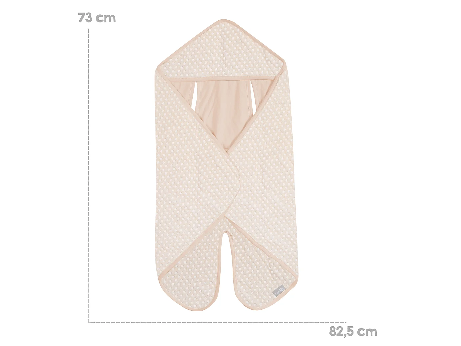 Baby-Einschlagdecke Frosty Almond