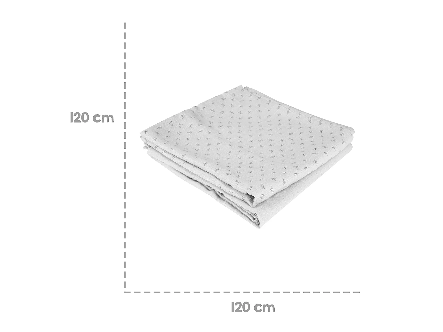 Ensemble de 2 pièces Roba Organic Puck- et Stilltuch 'Lil Planet' en gris argenté - Coton biologique, Absorbant
