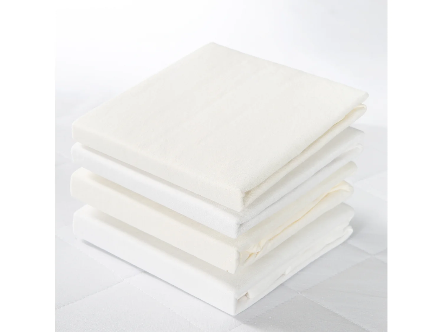 Drap-housse blanc en jersey pour matelas bébé 40x90/45x90 cm