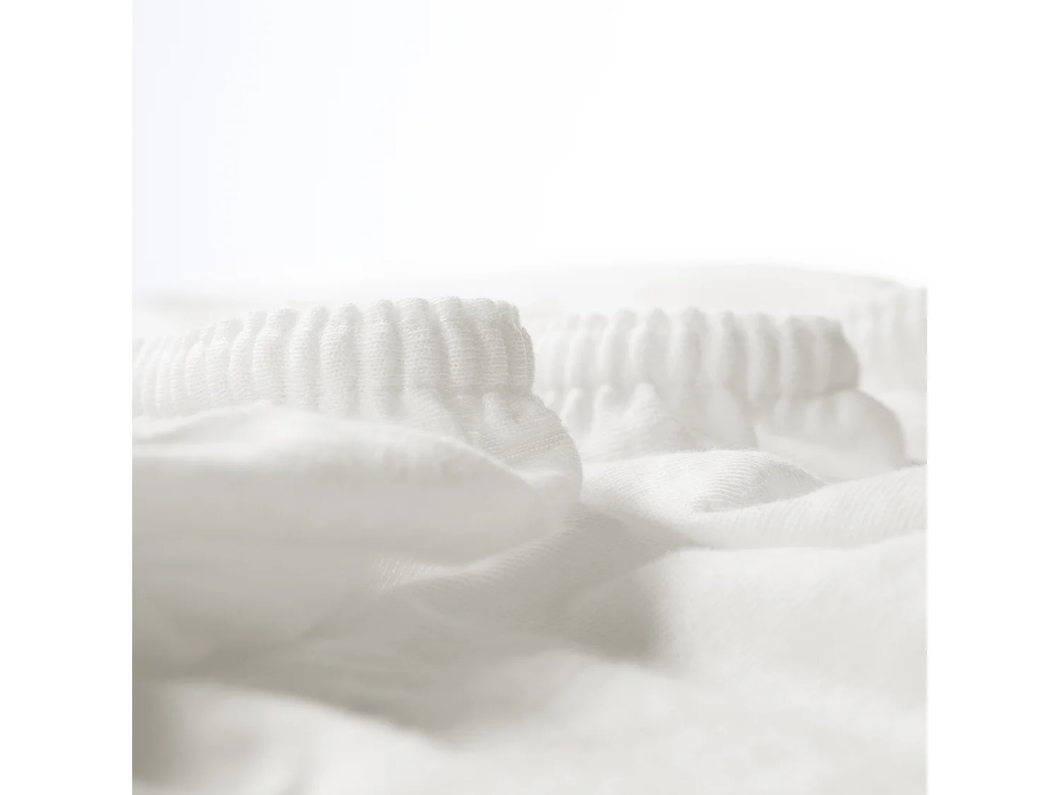 Drap-housse blanc en jersey pour matelas bébé 40x90/45x90 cm