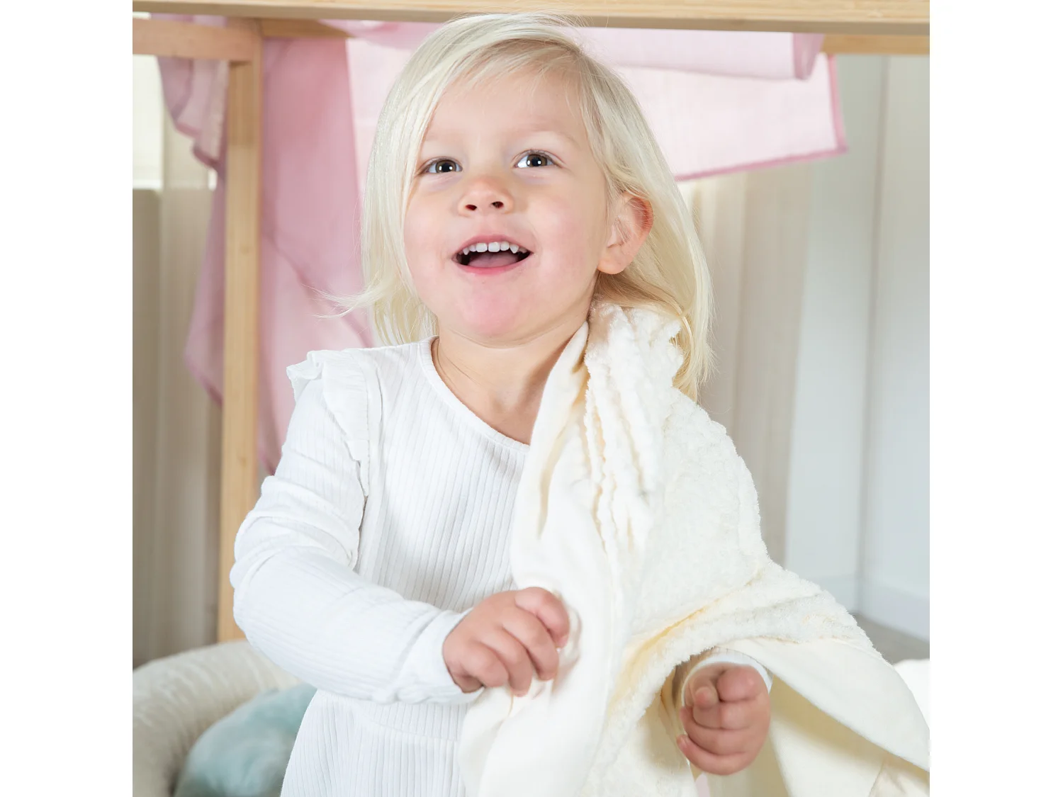 Babydecke Seashells Cremefarben