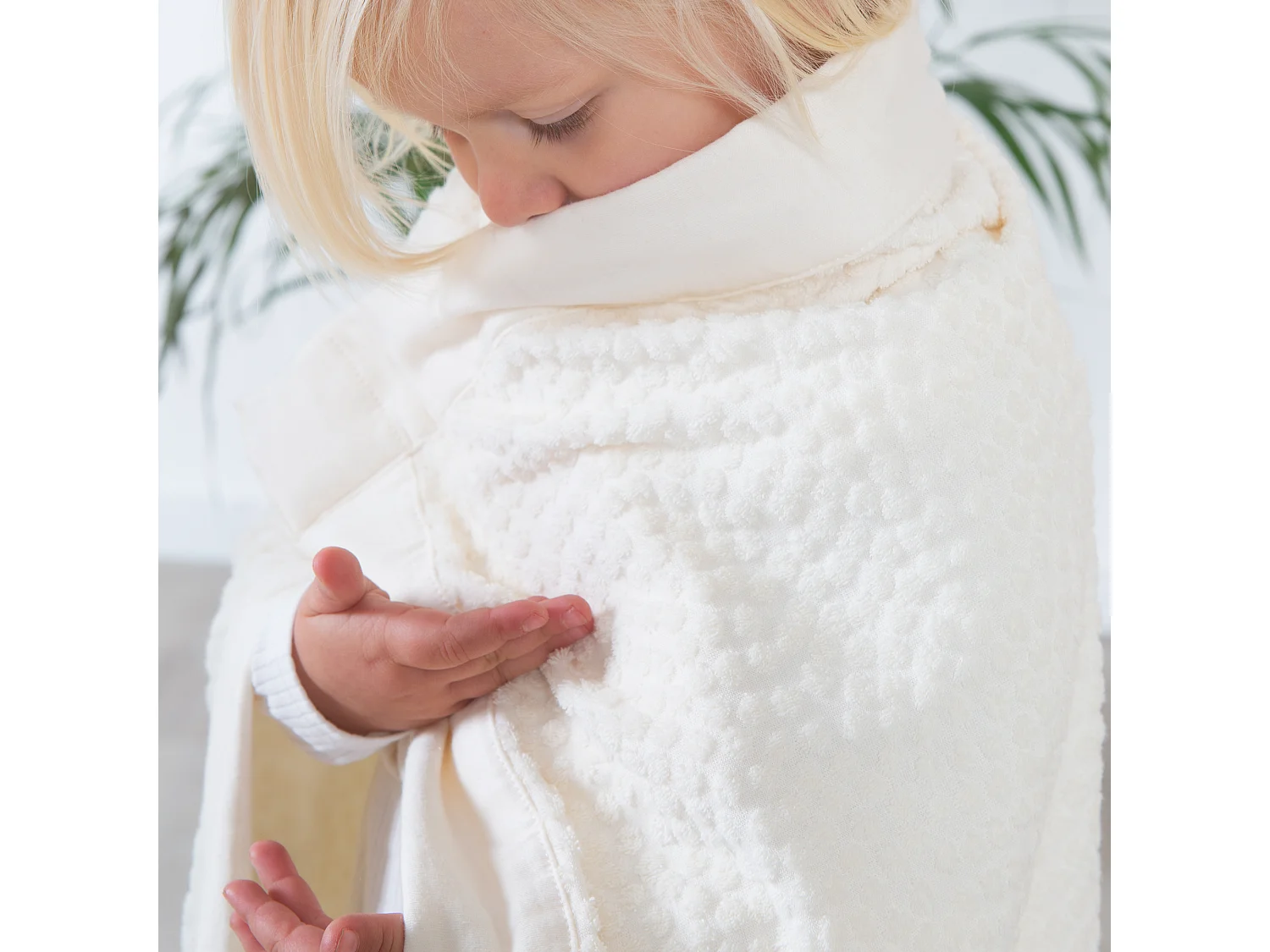 Babydecke Seashells Cremefarben