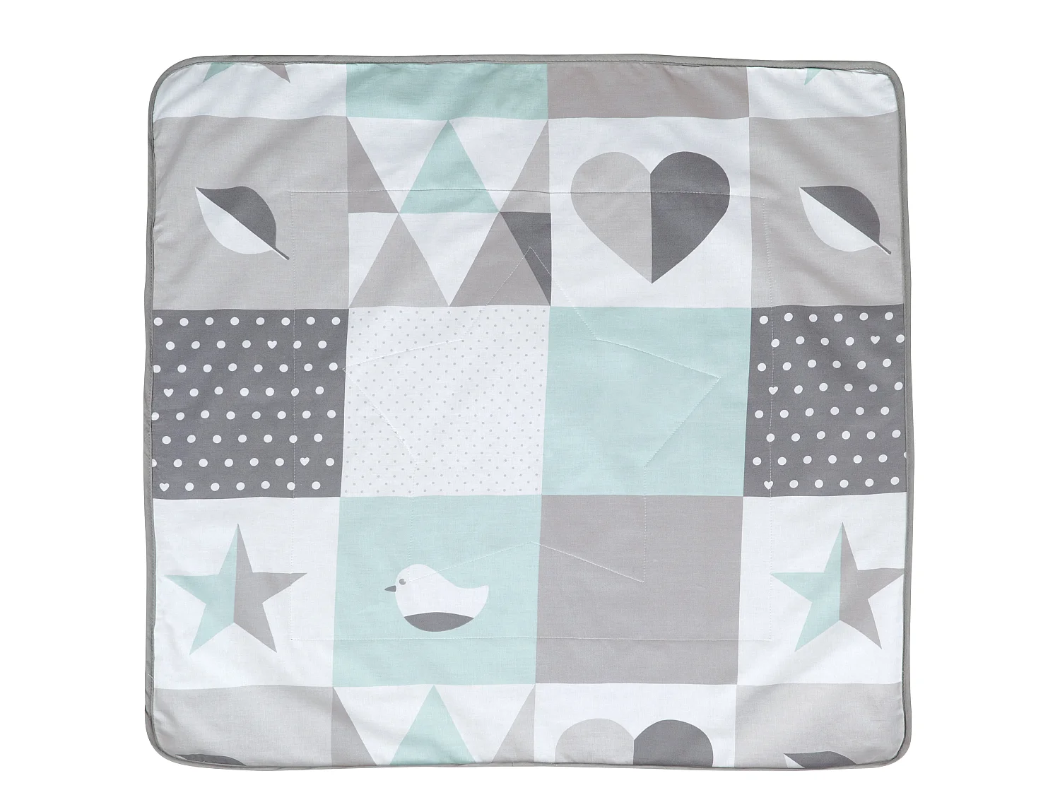 Kuscheldecke Happy Patch mint