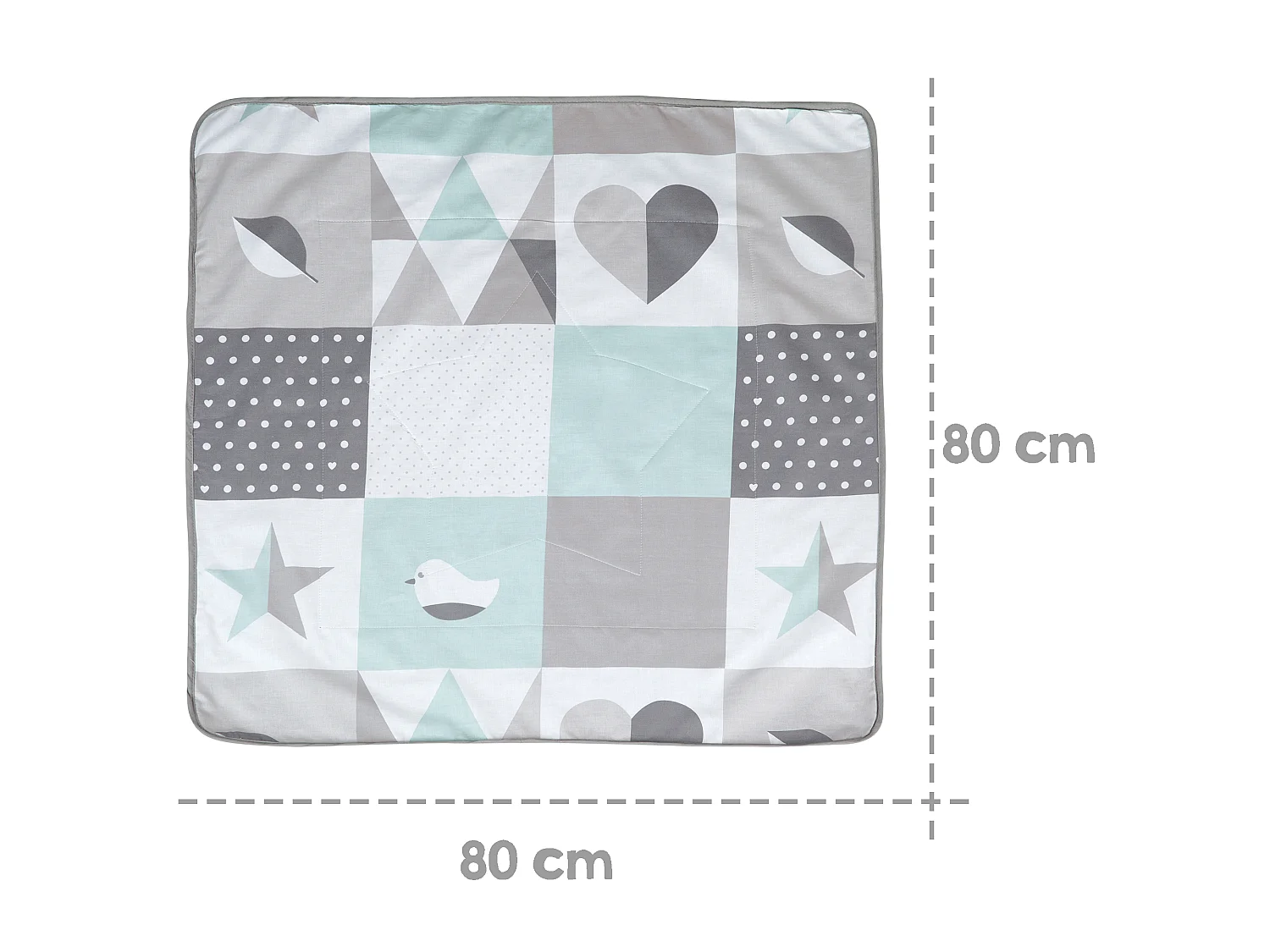 Kuscheldecke Happy Patch mint