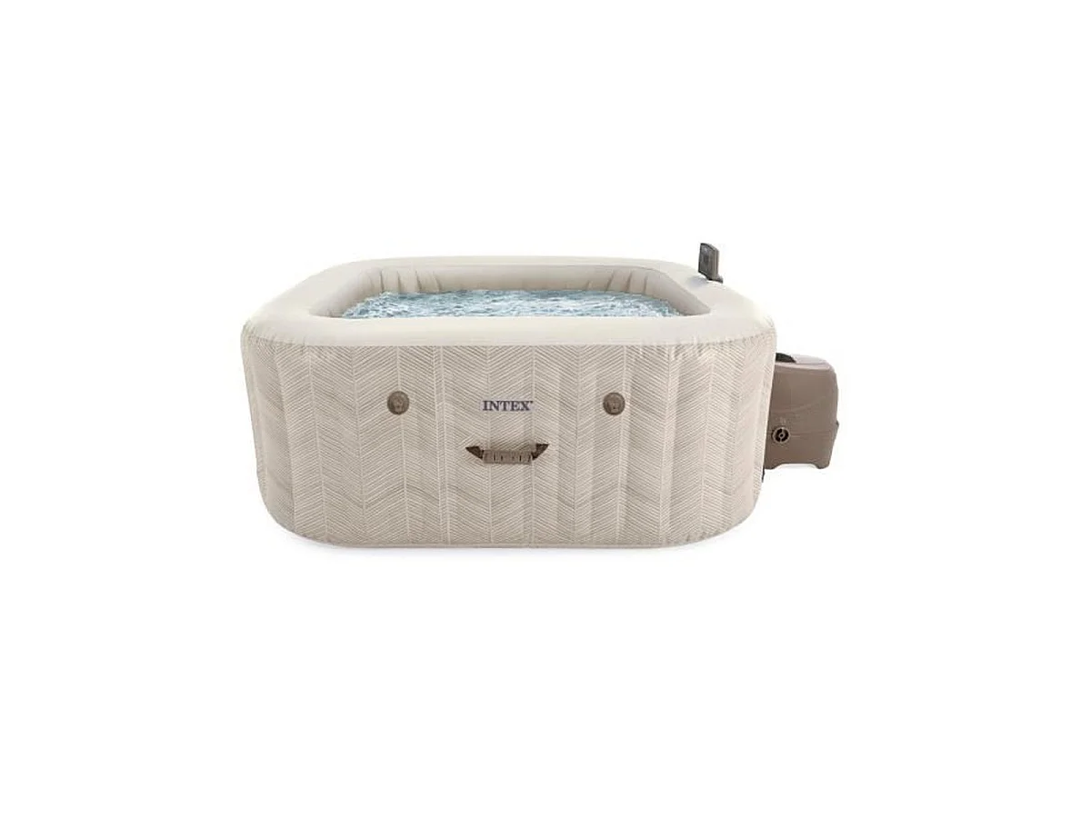 Intex PureSpa Chevron spa gonflable carré 4 places 175 x 175 x 71 cm
