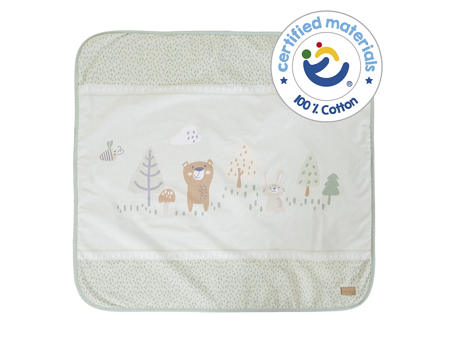 BABYDECKE 80 x 80 cm Woodland Buddies