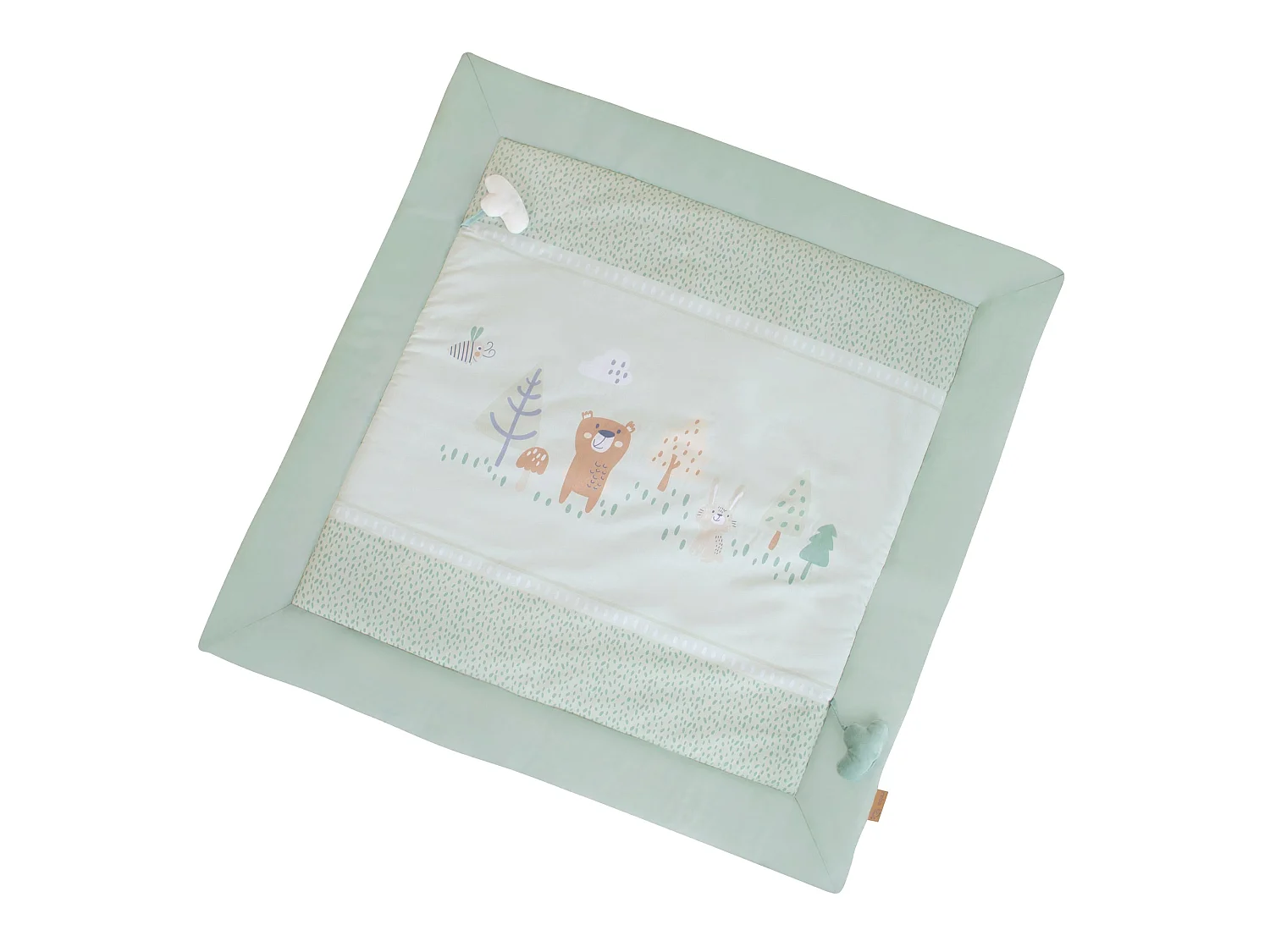 Tapis d'éveil pour bébé roba Woodland Buddies 100x100 cm Vert