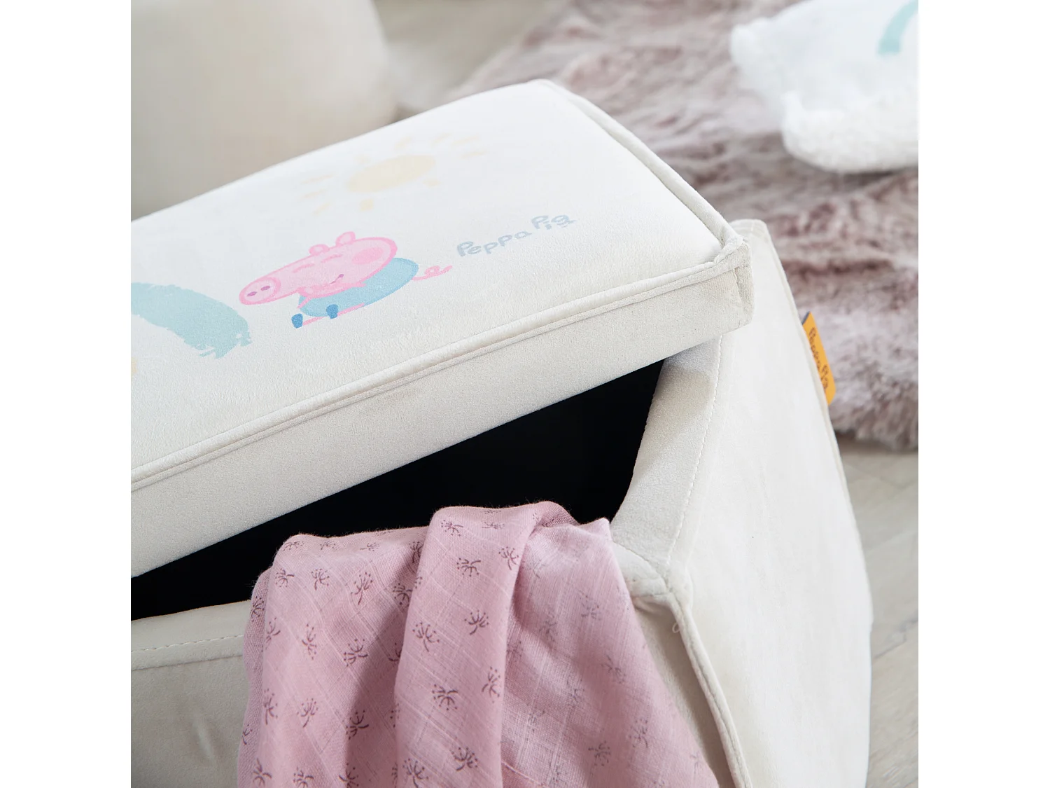 Kinder Opbergkruk Peppa Pig Design Comfortabel en Praktisch Meubel