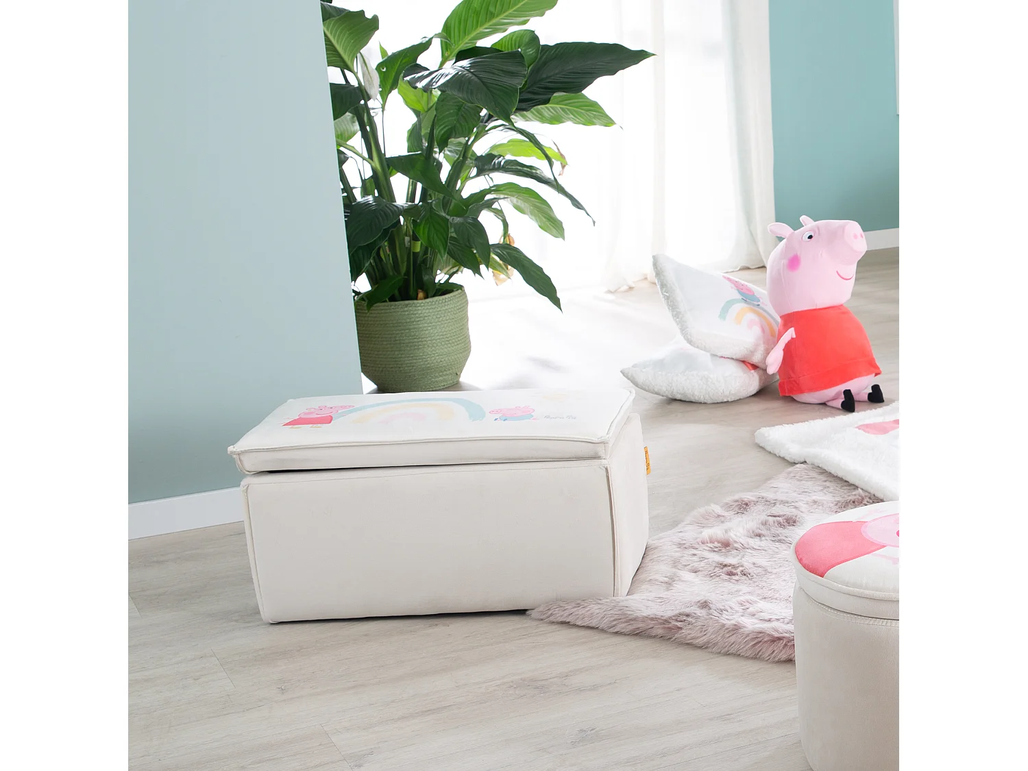 Kinder Opbergkruk Peppa Pig Design Comfortabel en Praktisch Meubel