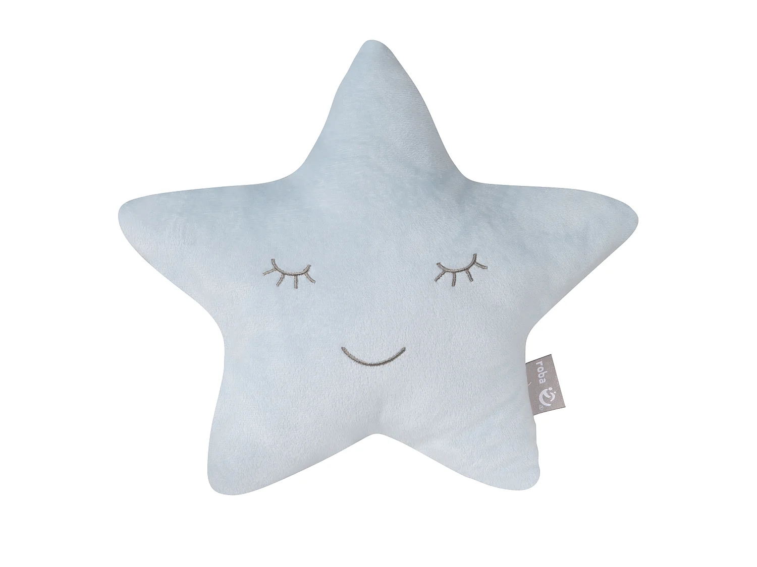 Ensemble Roba Lil Sofa - Chaise Enfant, Tabouret & Ensemble Coussin - Look Rétro, Tissu Velours, Bleu Ciel