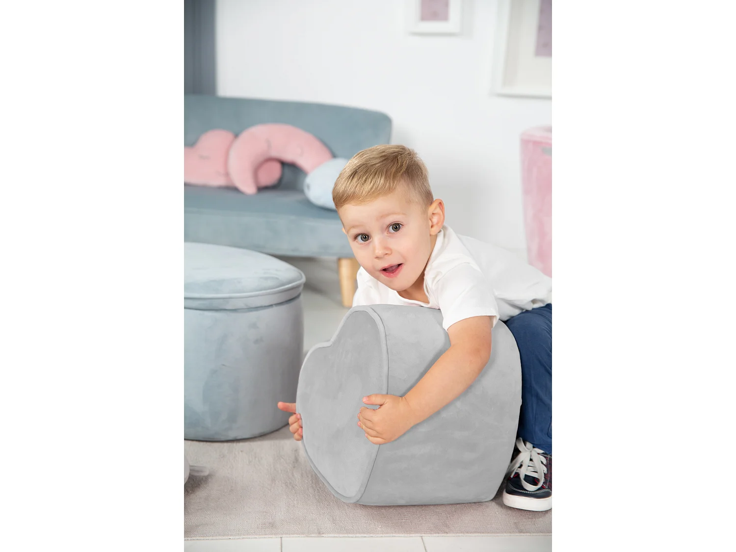 Kinderhocker in Herzform