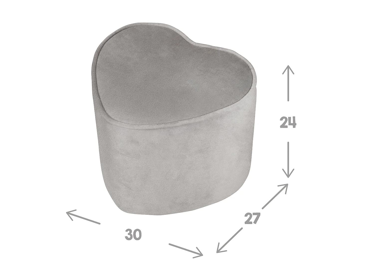 Kinderhocker in Herzform