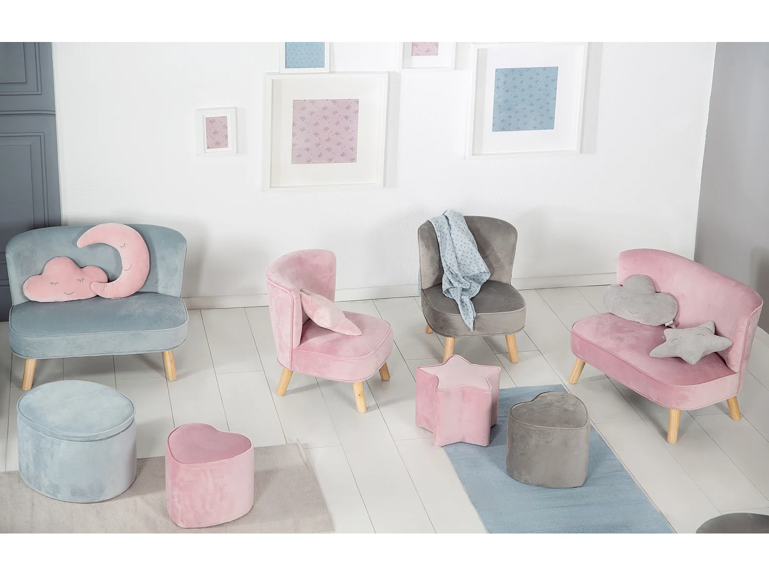 Kinderhocker in Herzform