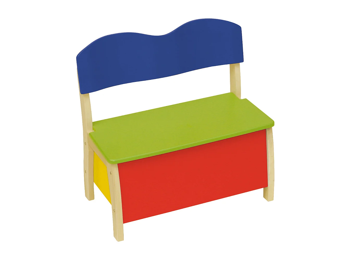 Banco de almacenamiento para niños colorido con caja de juguetes - Ideal para niños de 2 a 10 años