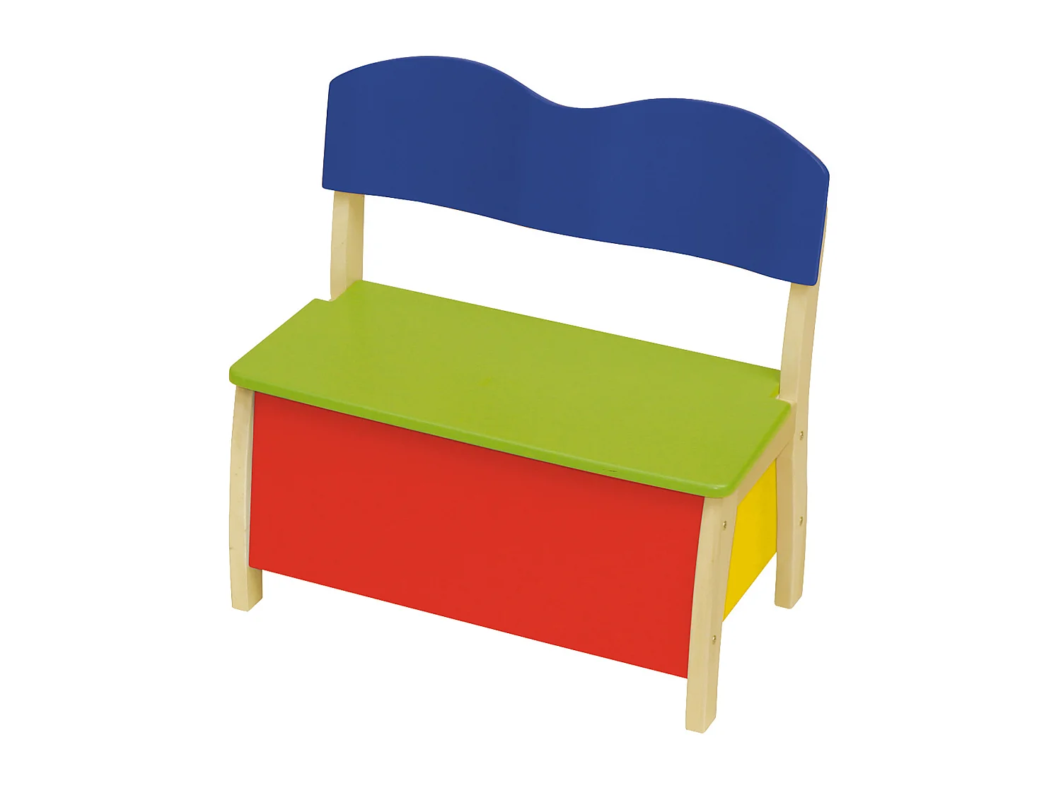 Banco de almacenamiento para niños colorido con caja de juguetes - Ideal para niños de 2 a 10 años
