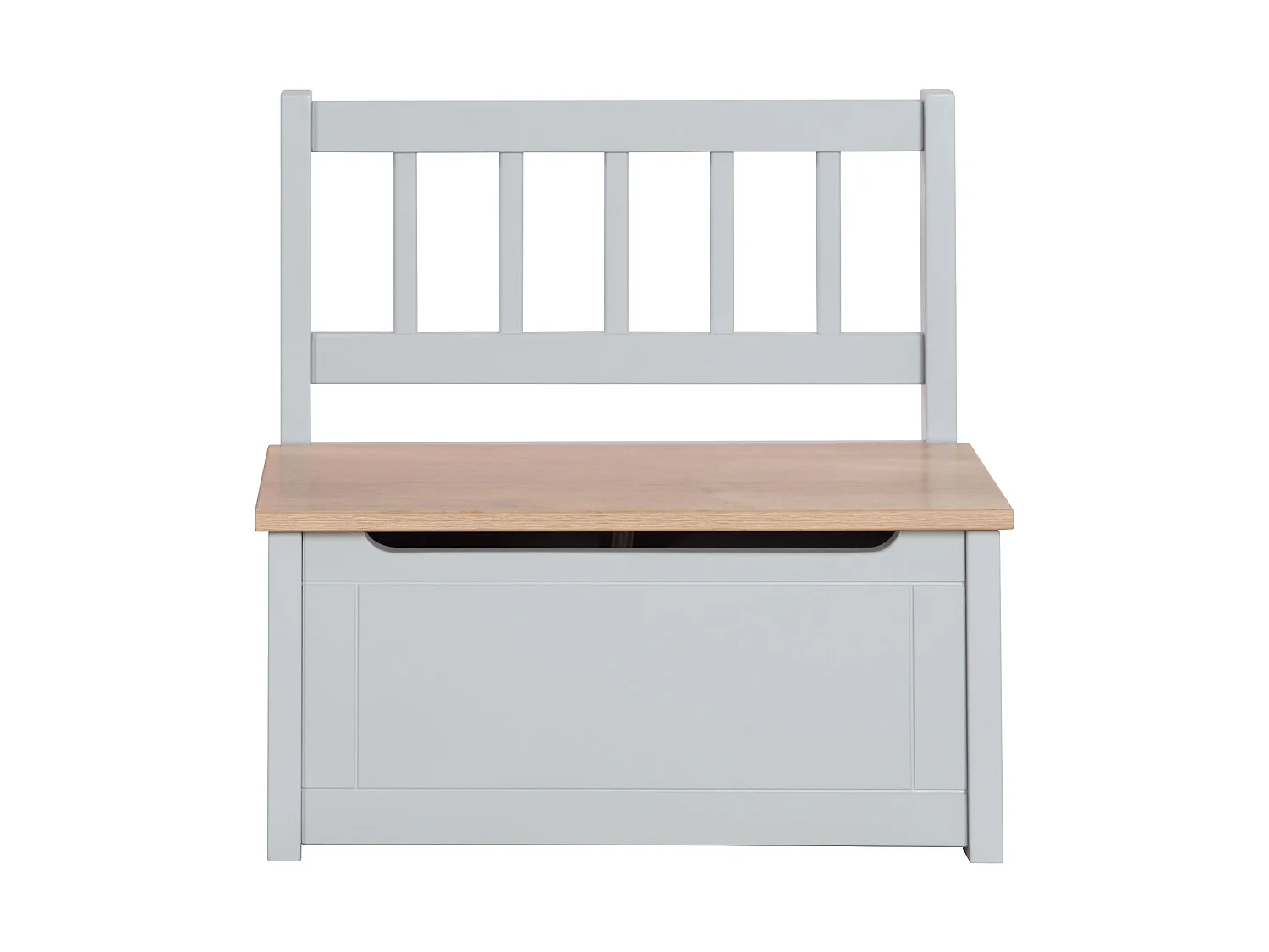 Roba Kindertruhenbank 'Woody' Baúl de Juguete de Madera en Taupe con Almacenamiento para Niños 18M+