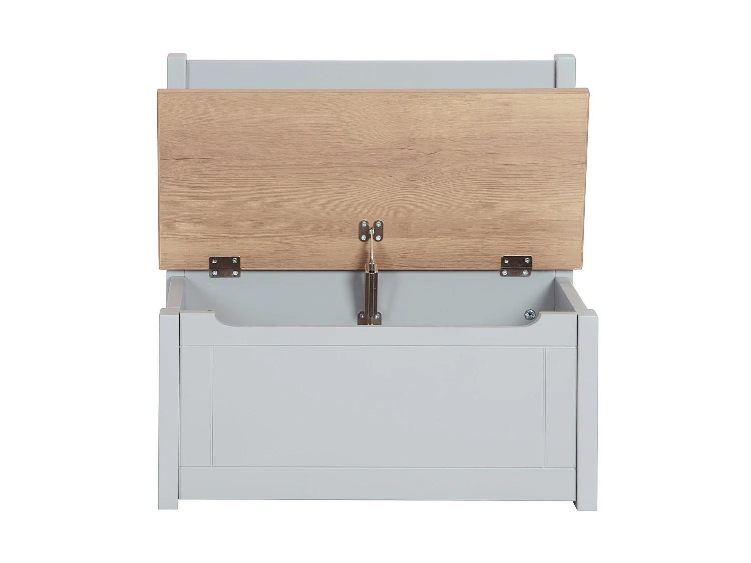 Roba Kindertruhenbank 'Woody' Baúl de Juguete de Madera en Taupe con Almacenamiento para Niños 18M+