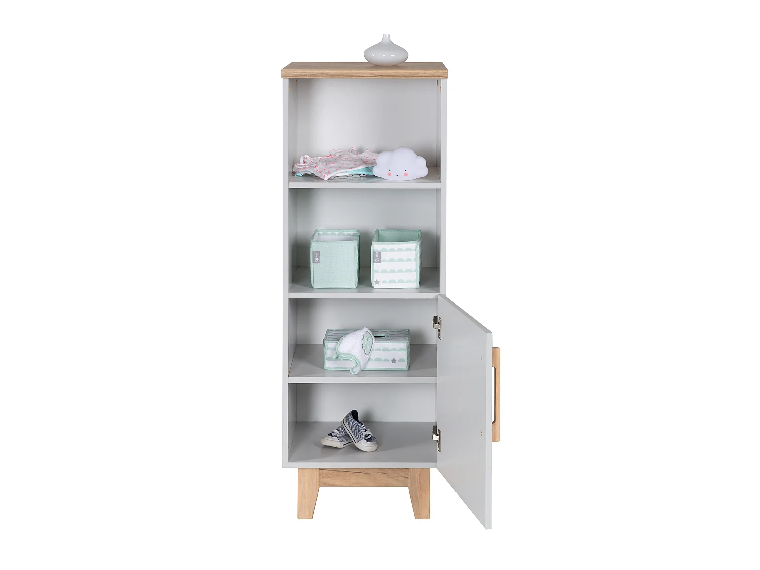 Étagère Roba Caro avec Porte à Fermeture Douce et Design Flottant - Finition Goldeiche