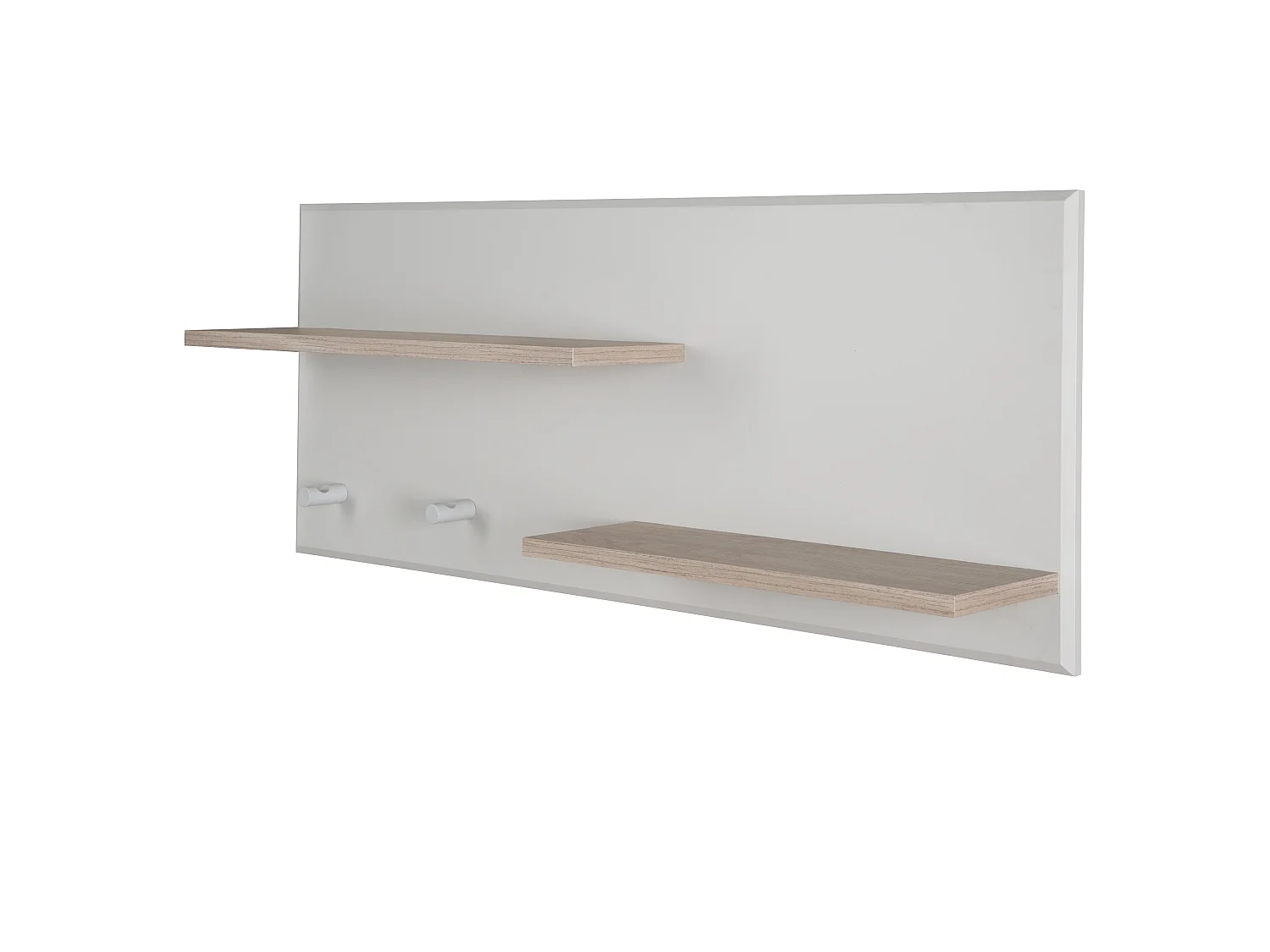Estante de Pared Roba Helene con 2 Estantes para Artículos Esenciales de Cambio de Bebé y Elementos Decorativos - Luna Elm Gris Claro