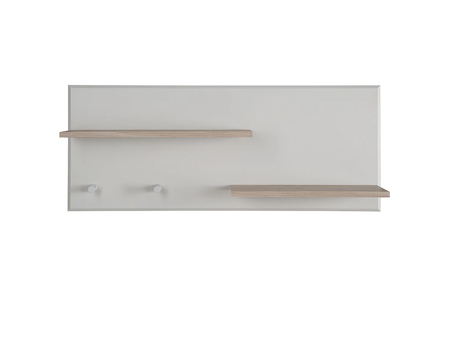 Estante de Pared Roba Helene con 2 Estantes para Artículos Esenciales de Cambio de Bebé y Elementos Decorativos - Luna Elm Gris Claro