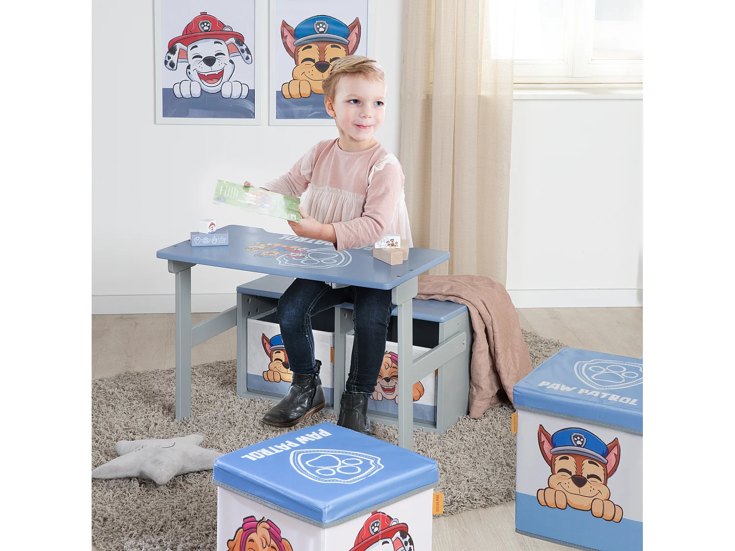 Klappbare Sitzbank Paw Patrol
