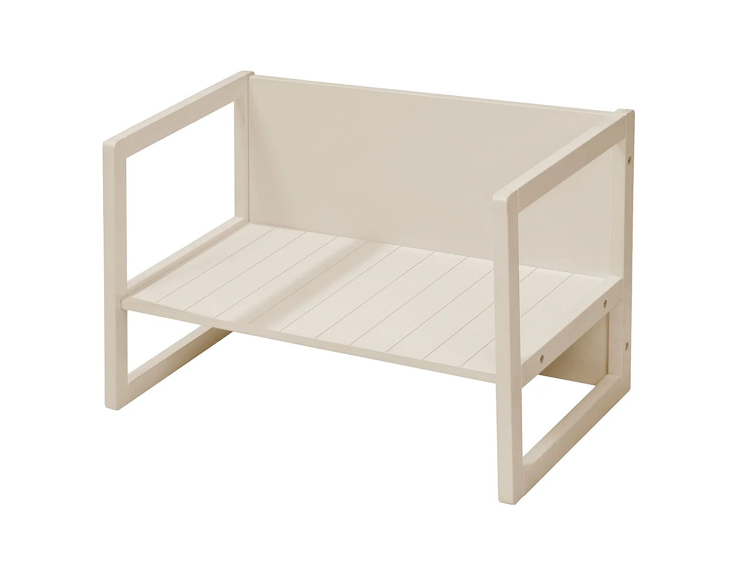 Sitzbank Landhaus Beige für Babys und Kinder