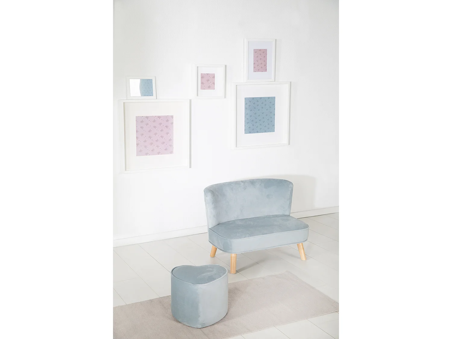 Kinderhocker in Herzform