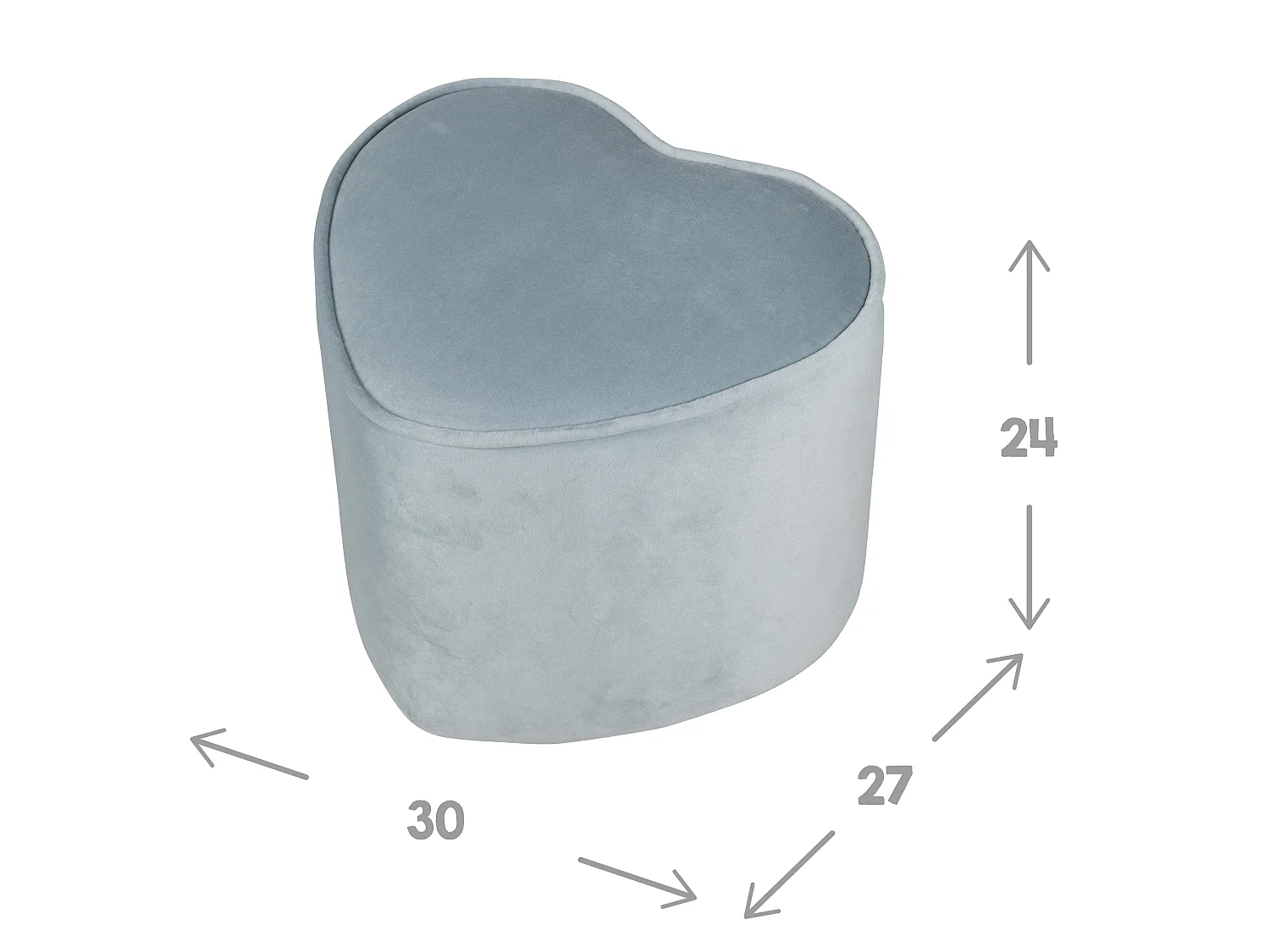 Kinderhocker in Herzform
