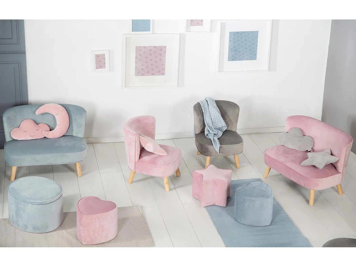 Kinderhocker in Herzform