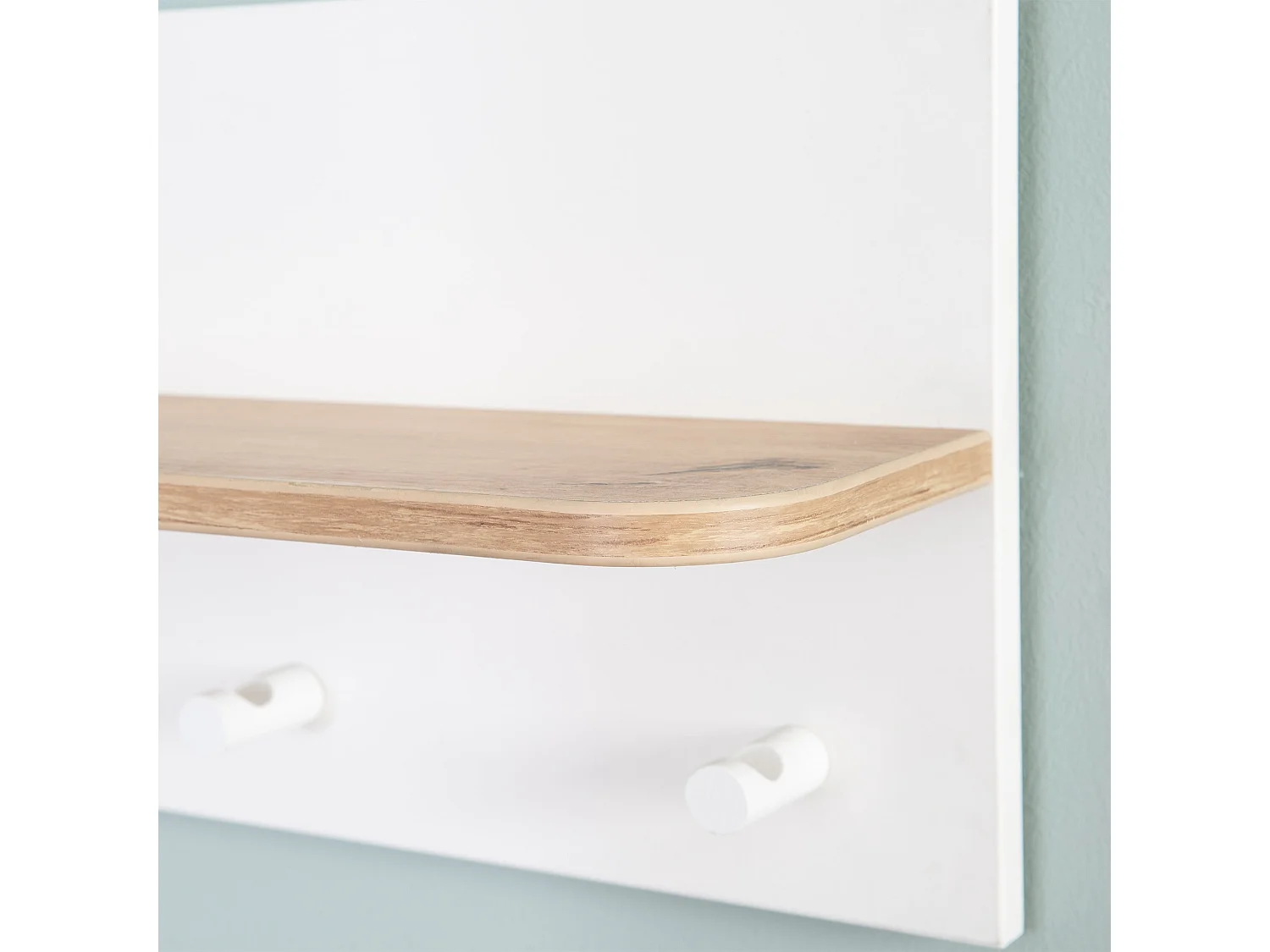 Roba Ava Perchero de Pared con Estante 90cm Roble Artesanal - Ideal para Habitación de Bebé o Niños