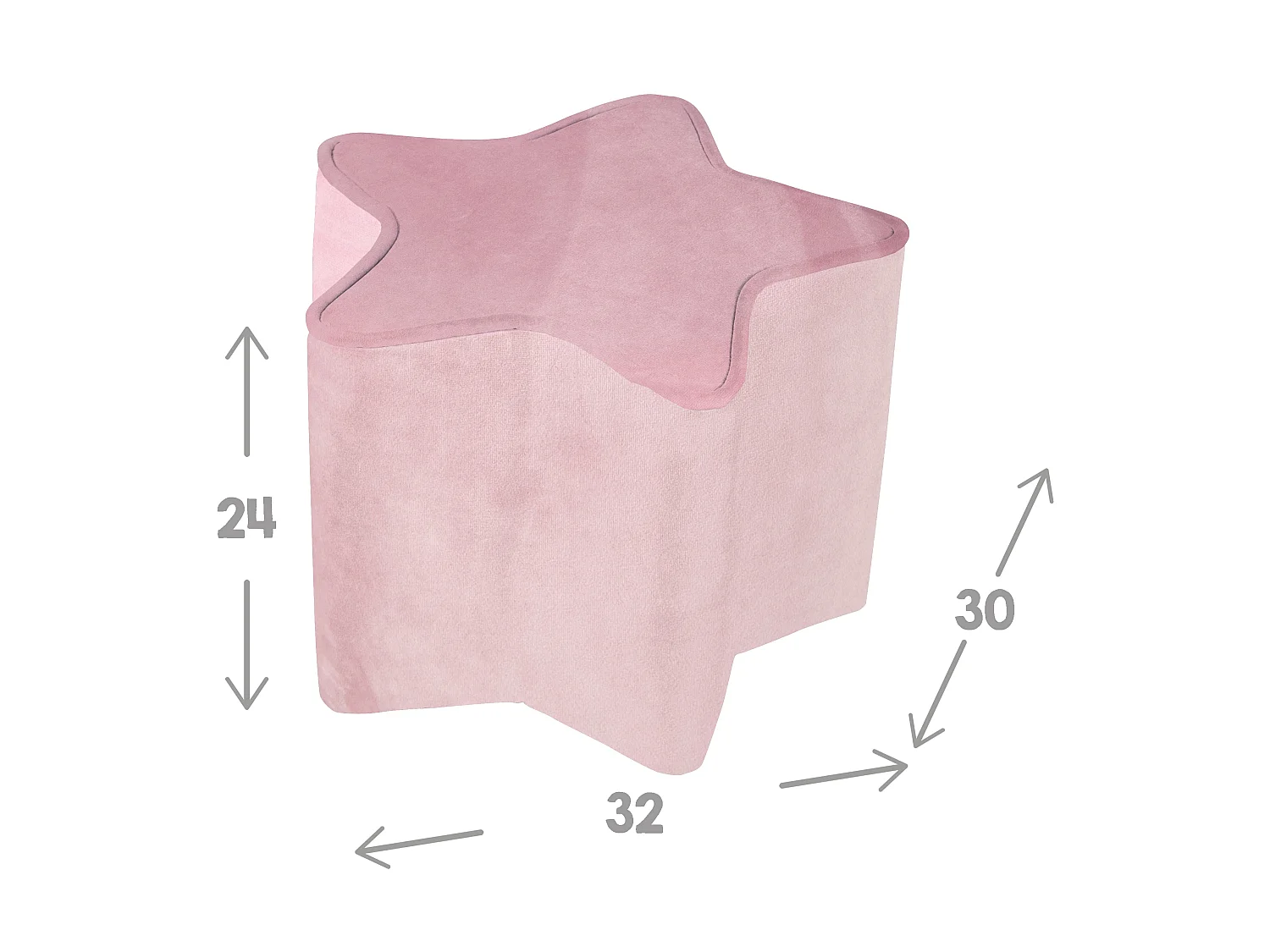 Ensemble Canapé Roba Lil avec Canapé Enfant, Tabouret & Coussin - Rose/Mauve, Look Rétro, Velours, Sécurité Enfant