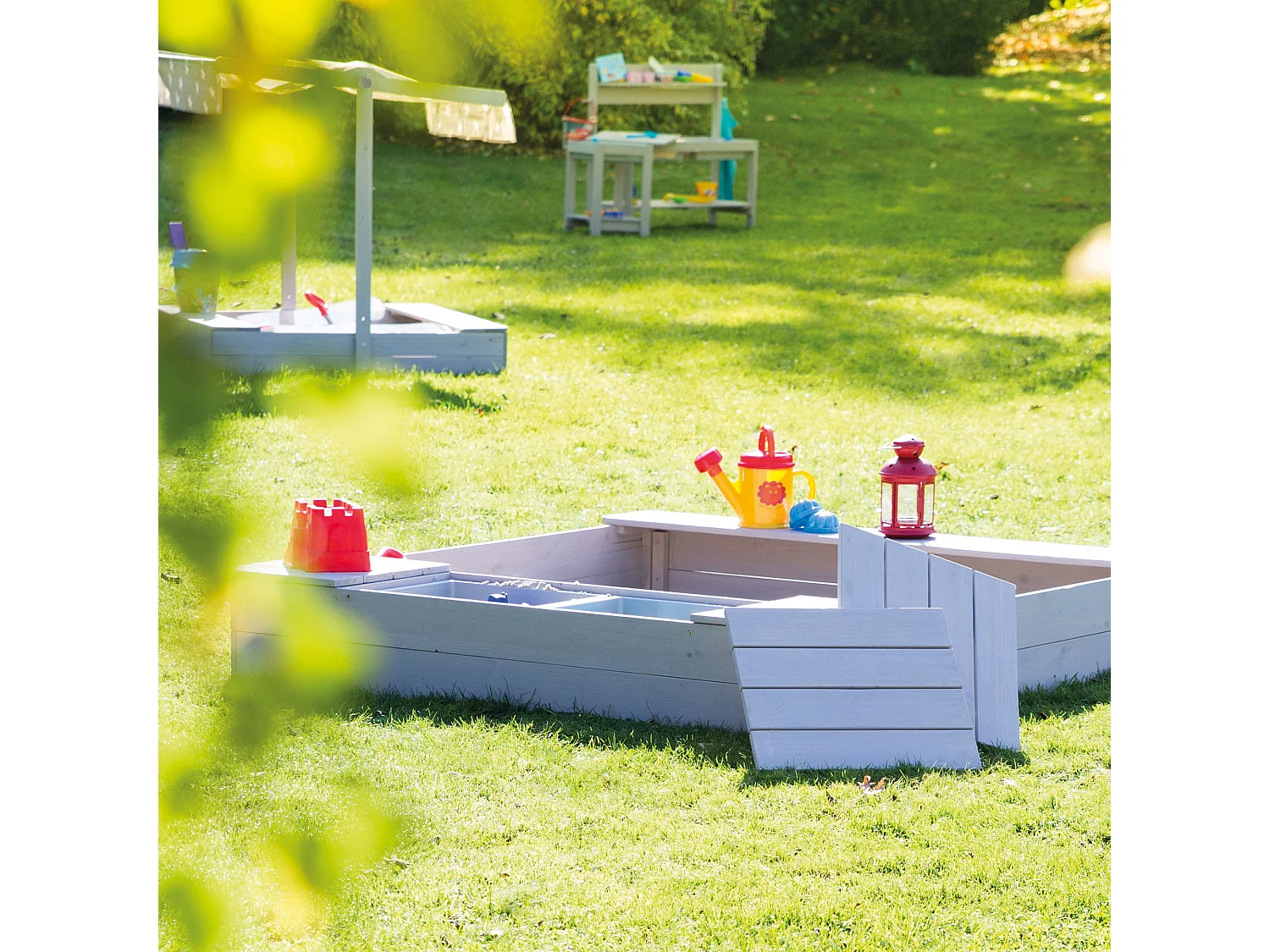 Sandkasten Outdoor + mit Spielwannen