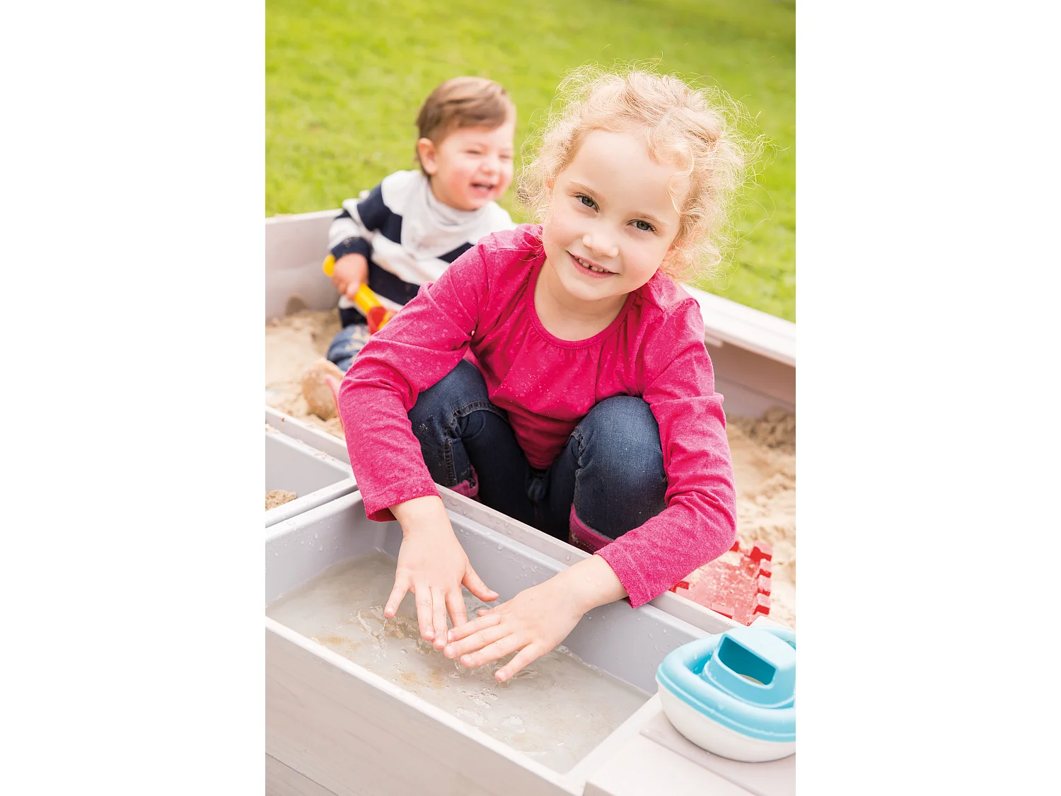 Sandkasten Outdoor + mit Spielwannen