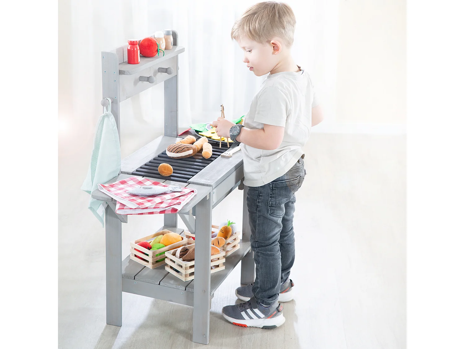 Matschküche BBQ mit Spielwanne