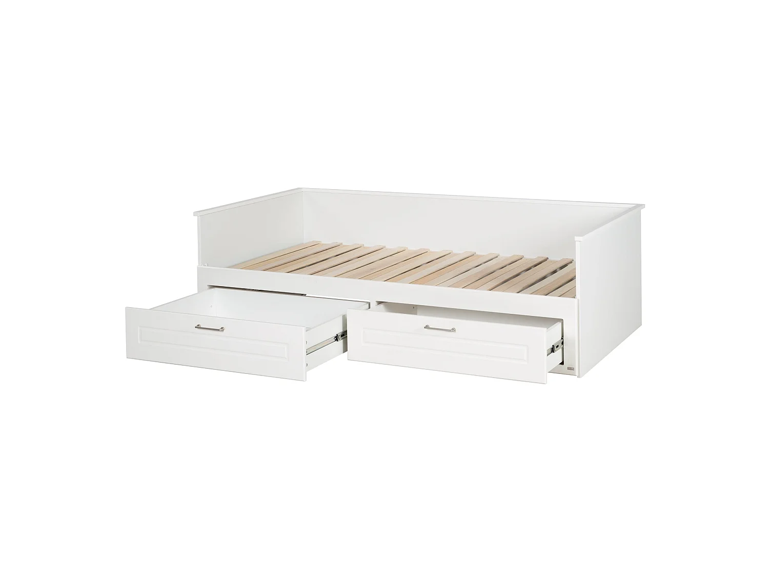 Roba Felicia White Daybed avec lit gigogne, 2 tiroirs, Idéal pour la chambre d'enfant