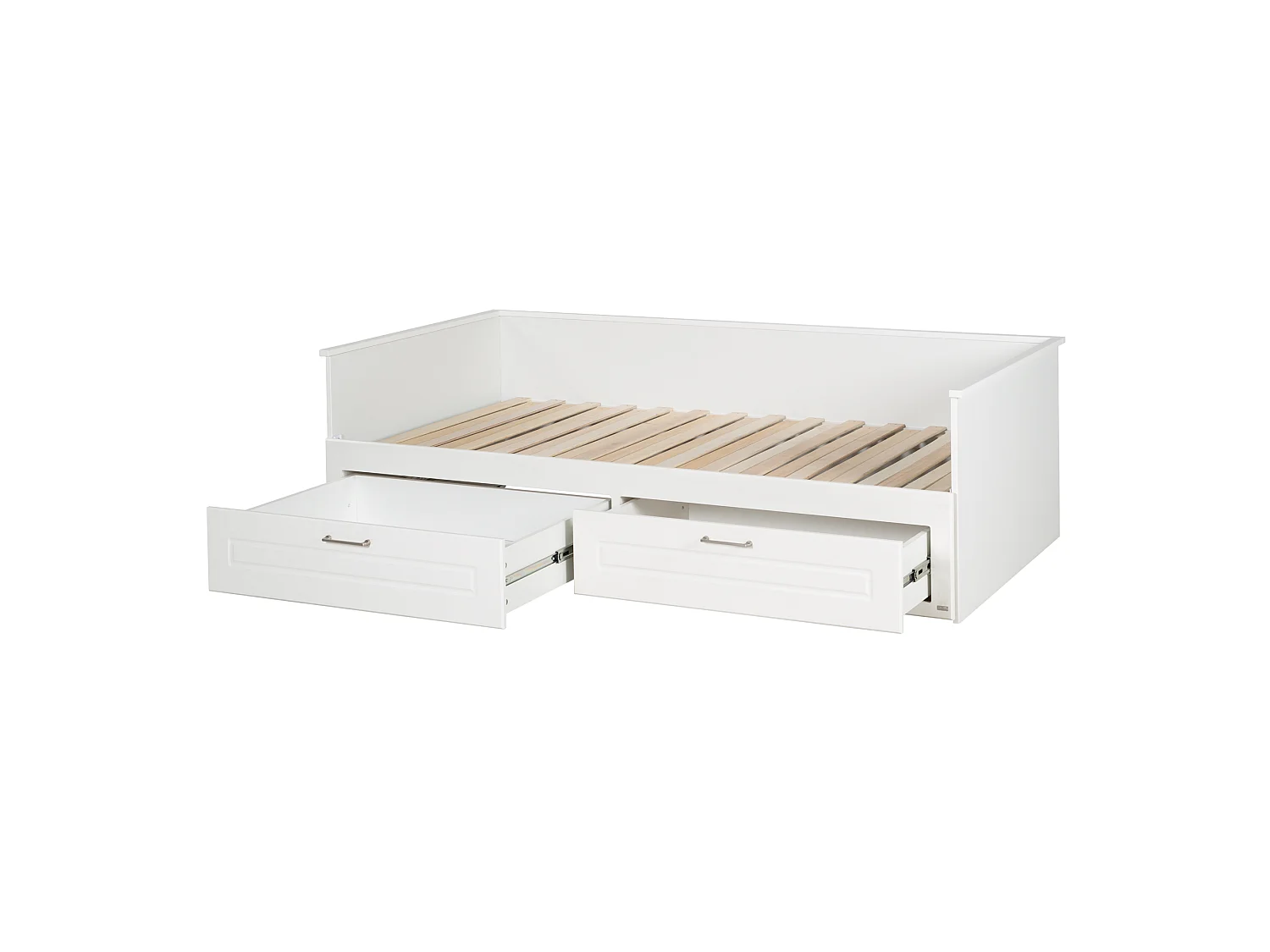 Roba Felicia White Daybed avec lit gigogne, 2 tiroirs, Idéal pour la chambre d'enfant