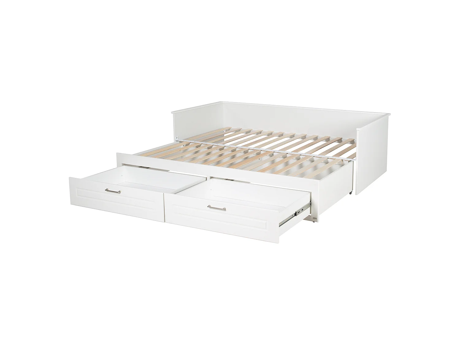Roba Felicia White Daybed avec lit gigogne, 2 tiroirs, Idéal pour la chambre d'enfant