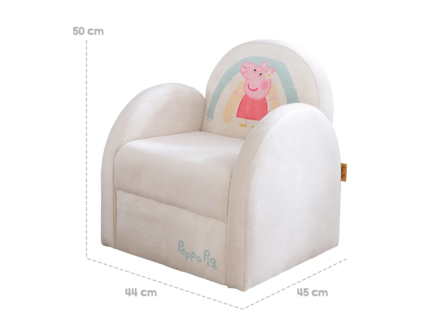Chaise enfant Roba Peppa Pig Beige 50x44x45 cm