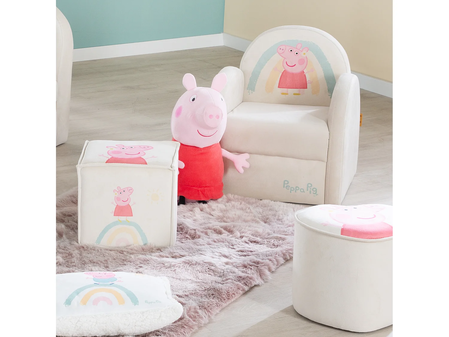 Chaise enfant Roba Peppa Pig Beige 50x44x45 cm