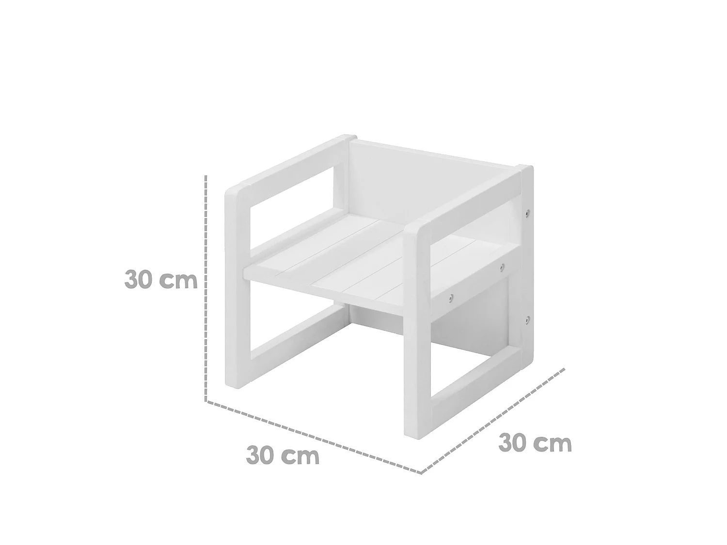 Tabouret Réglable pour Enfants Roba 3-en-1 en Blanc Cassé - 3 Positions de Hauteur