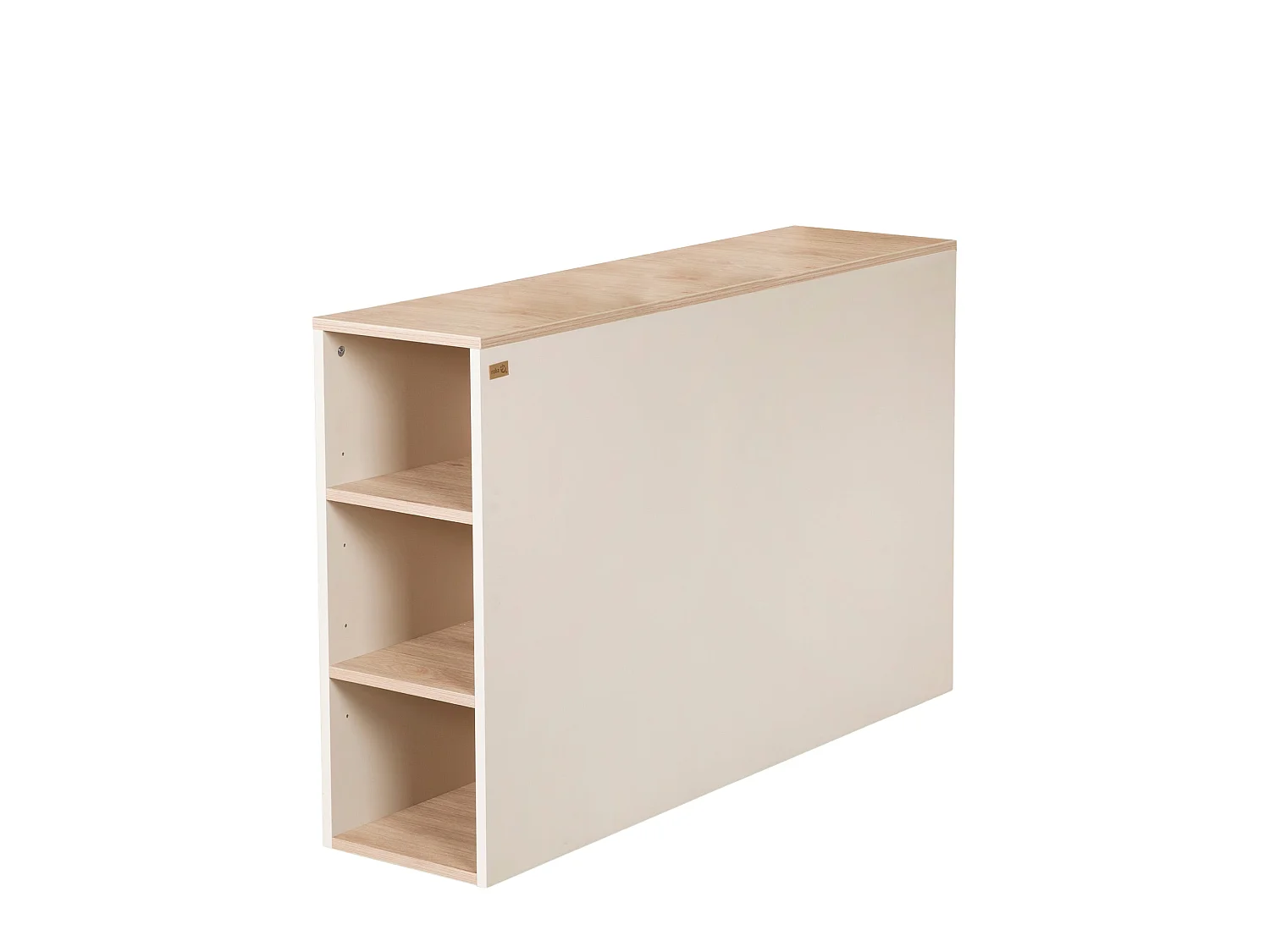 Lit Enfant Moderne Beige avec Rangement 'Elis' par Roba - 90x200 cm