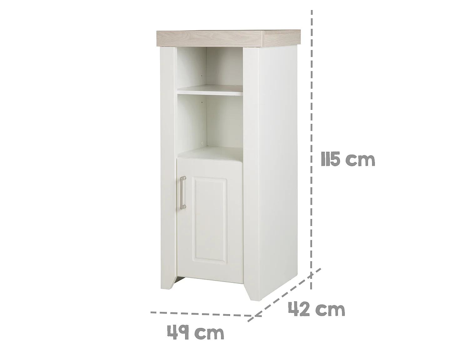 Étagère Roba Felicia avec Porte à Fermeture Douce et Design Moderne Stollen - Décor Luna Elm